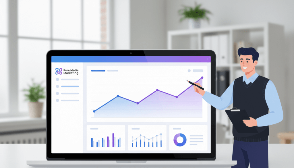 analytics graph for website performance review